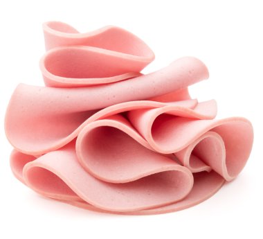 Haşlanmış jambon sosis pişmiş