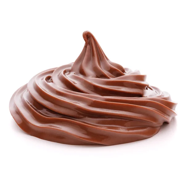 Chocolate cream swirl — Stock Photo, Image