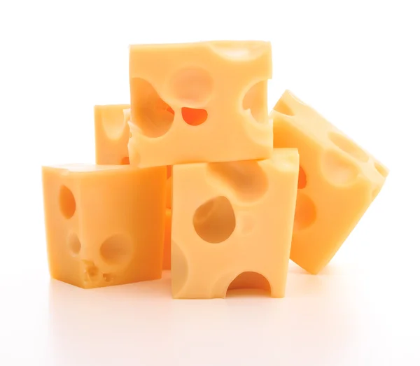 Cheese cubes — Stock Photo, Image