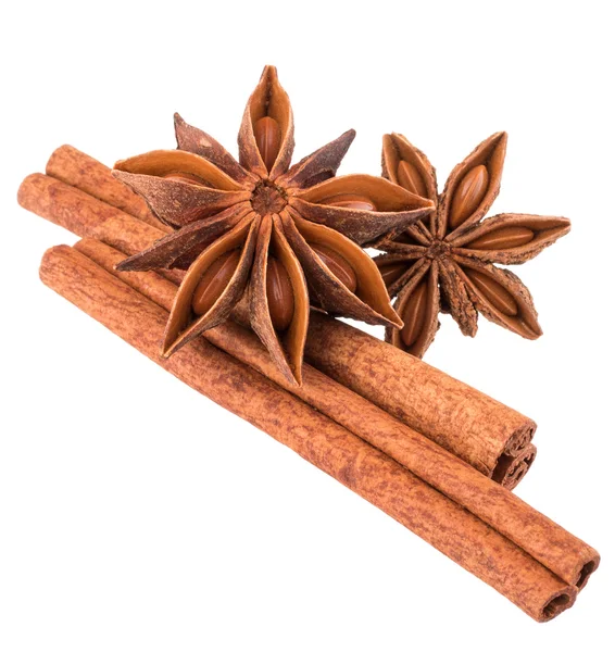 Kanel stick och stjärnanis kryddor — Stockfoto