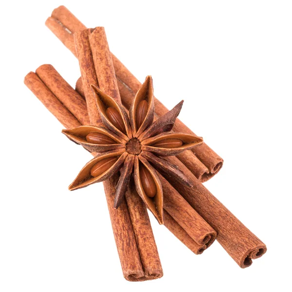Kanel stick och stjärnanis kryddor — Stockfoto