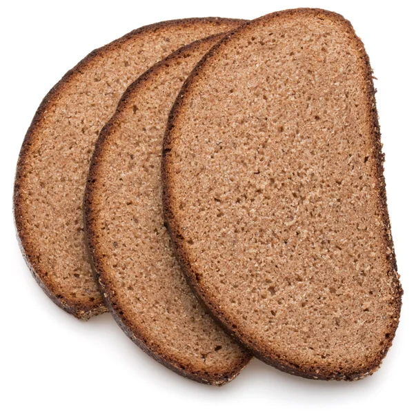 Fette di pane di segale fresco — Foto Stock