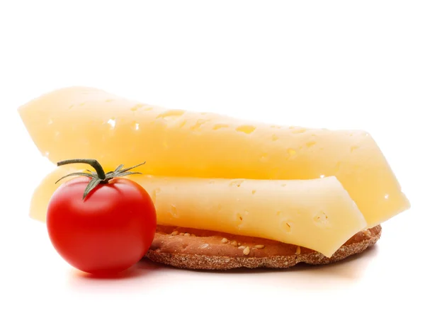 Käse-Sandwich mit Tomaten — Stockfoto