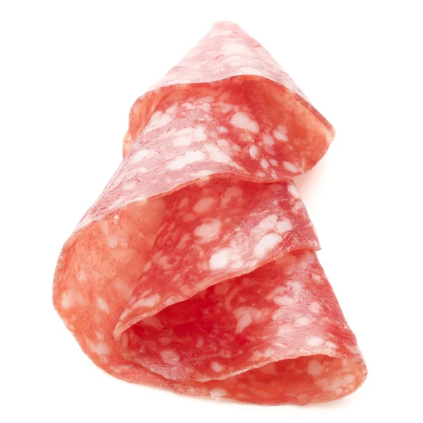 Salame fetta di salsiccia — Foto Stock