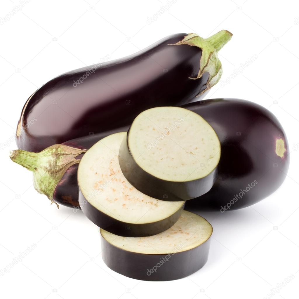 Sliced eggplant  vegetable