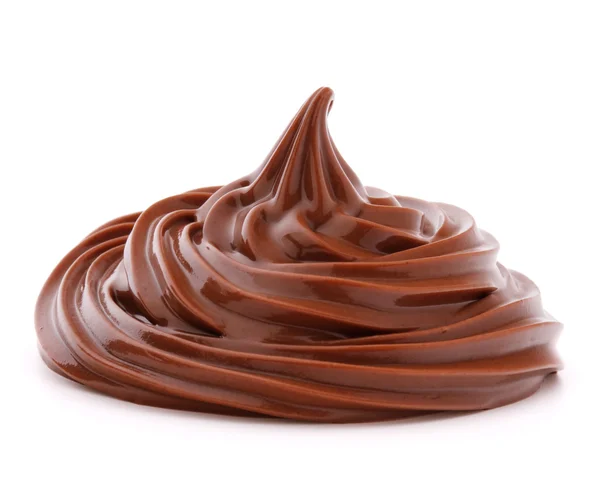 Chocolate cream swirl — Stock Photo, Image