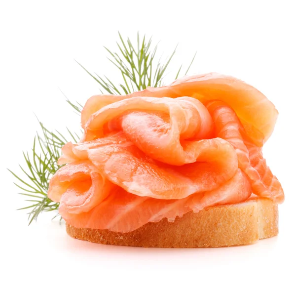 Sandwich met zalm — Stockfoto