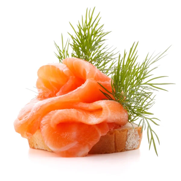 Sandwich met zalm — Stockfoto