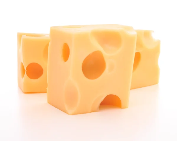 Three cheese cubes — Stock Photo, Image