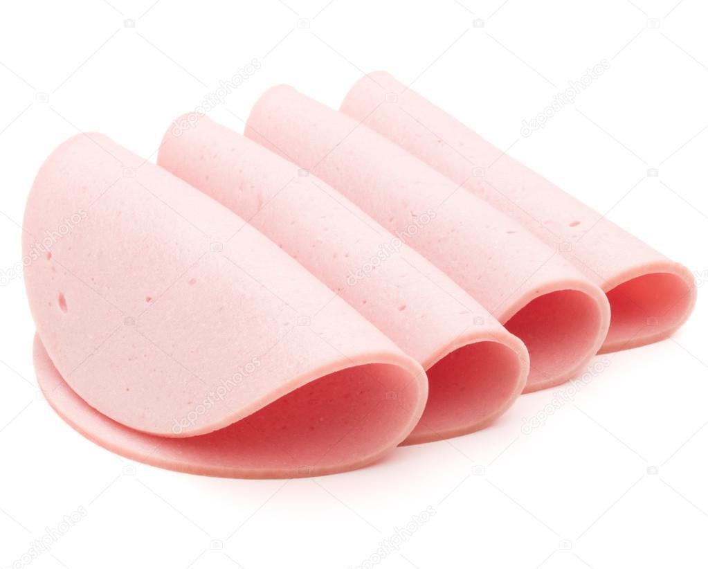 Rolled bologna slices — Stock Photo © natika 63266769