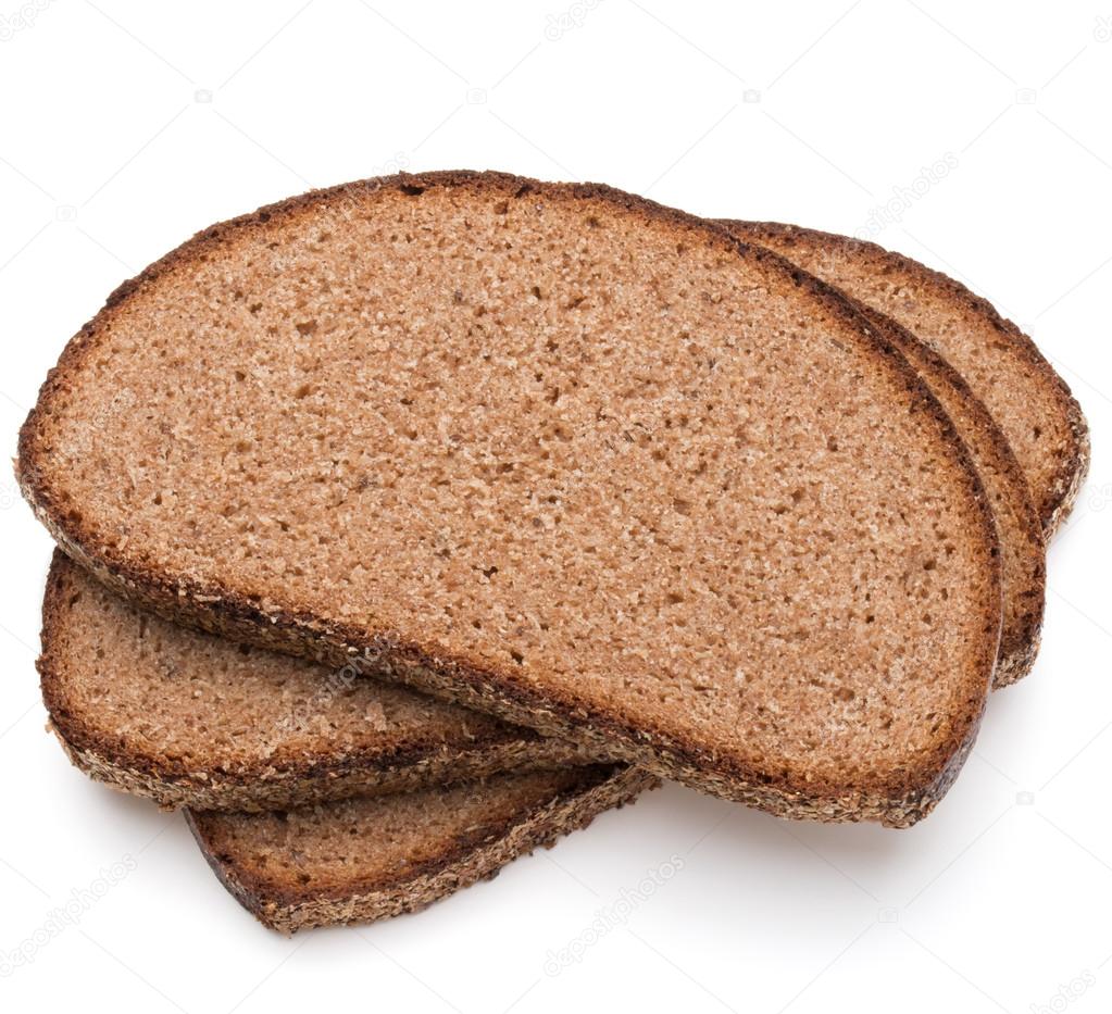 Slices of fresh rye bread