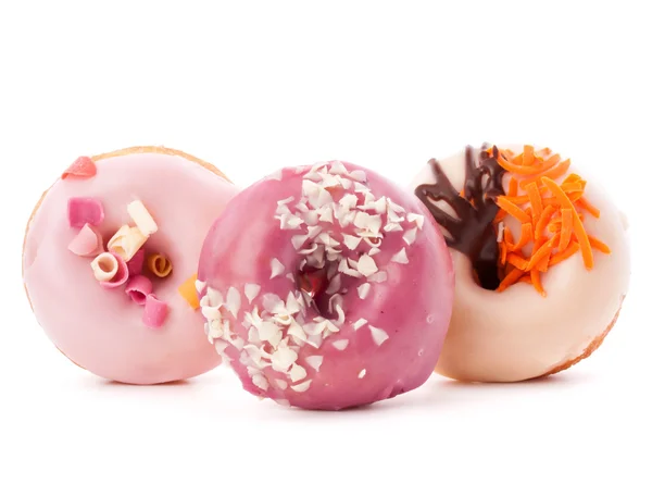 Bunt glasierte Donuts — Stockfoto
