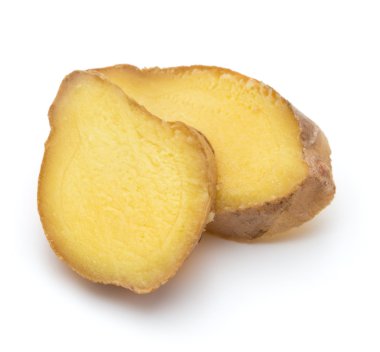 Taze zencefil kökü dilimleri