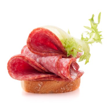 sandviç salam sosis ile