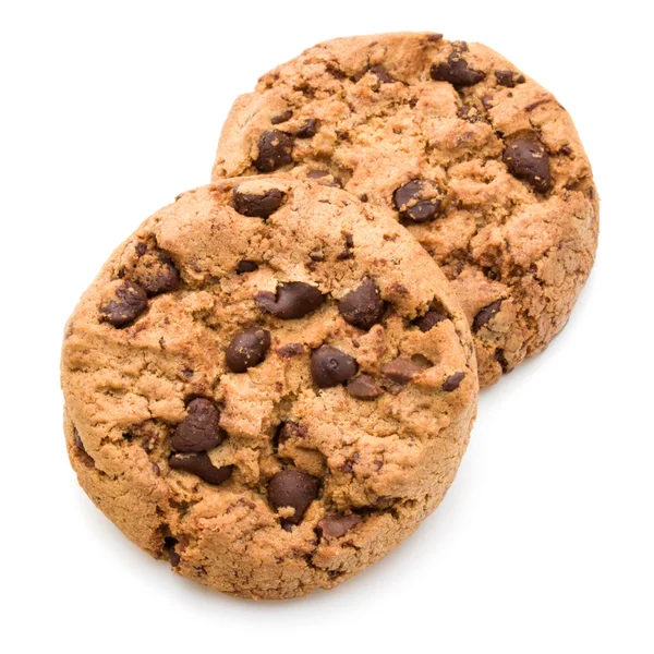 Csokoládé cookie-kat, elszigetelt — Stock Fotó