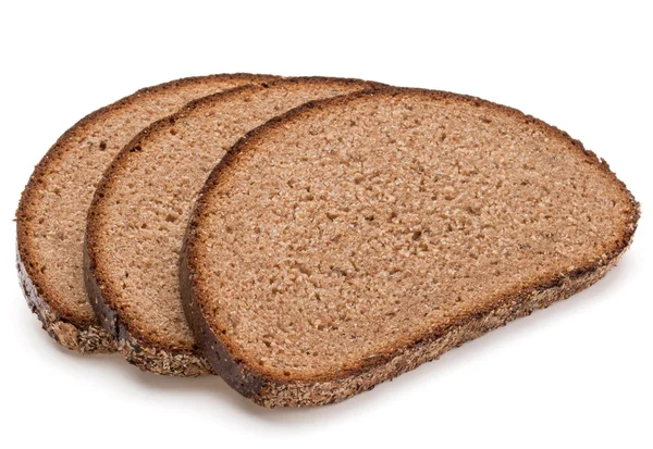 Segmenten van verse roggebrood — Stockfoto