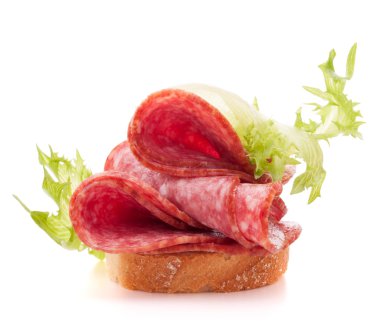 sandviç salam sosis ile