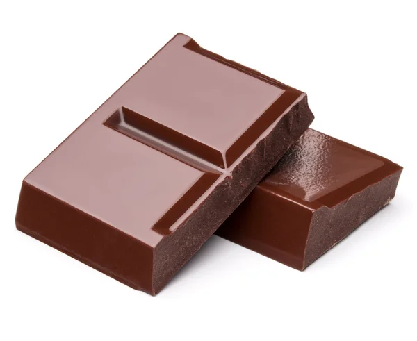 Pieces of dark chocolate bar — Stock Photo, Image