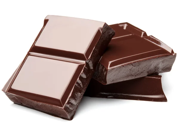 Pieces of dark chocolate bar — Stock Photo, Image