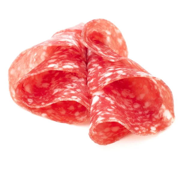 Salame fette di salsiccia — Foto Stock