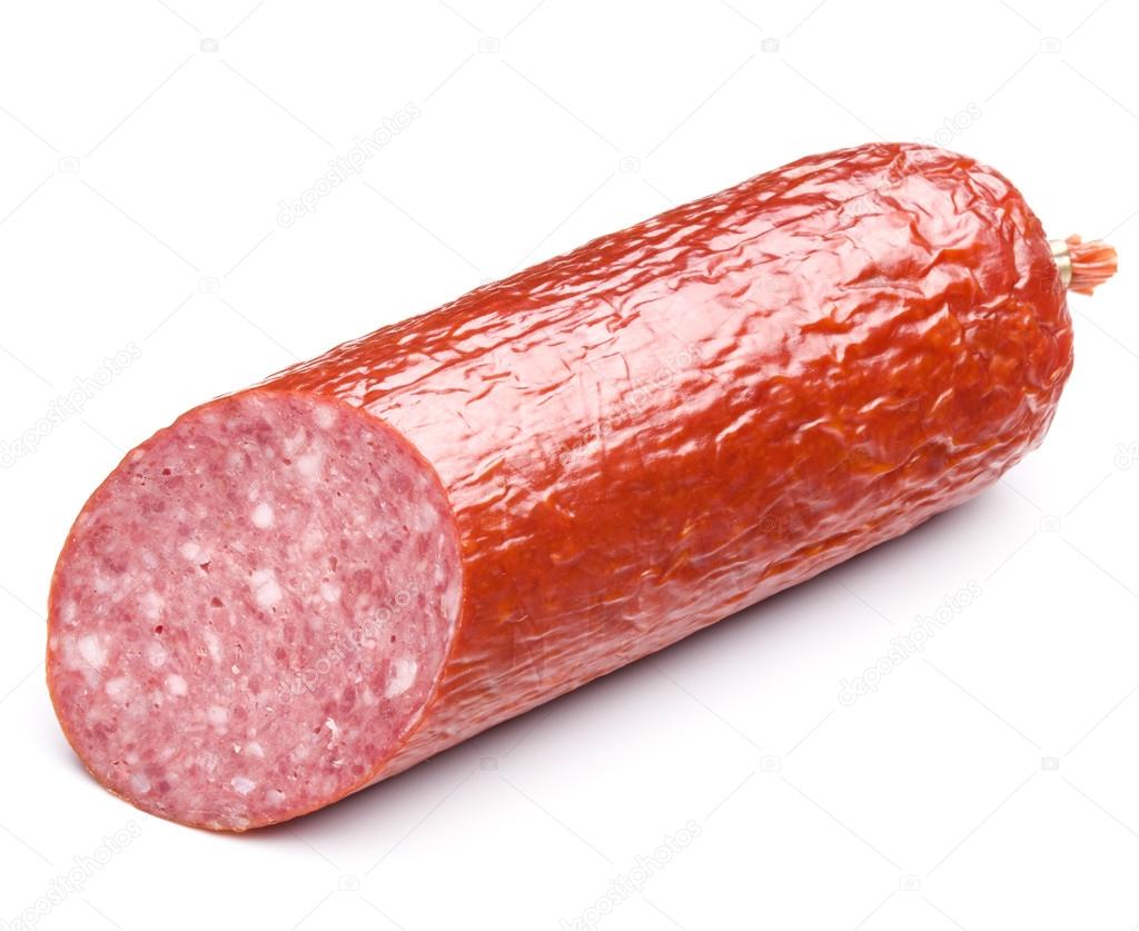 Smoked sausage salami half