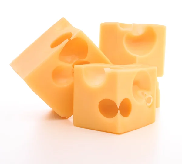 Swiss cheese cube Stock Photo by ©natika 78385252