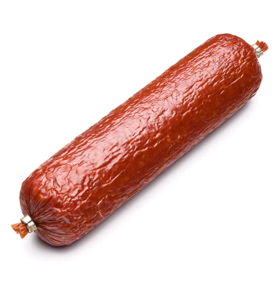 Smoked sausage salami — Stock Photo © natika 71377511