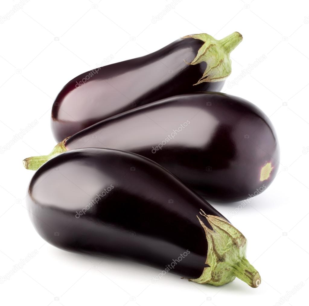 Eggplants or aubergines vegetable