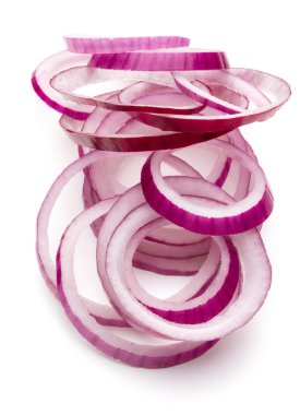 Kırmızı soğan dilimlenmiş