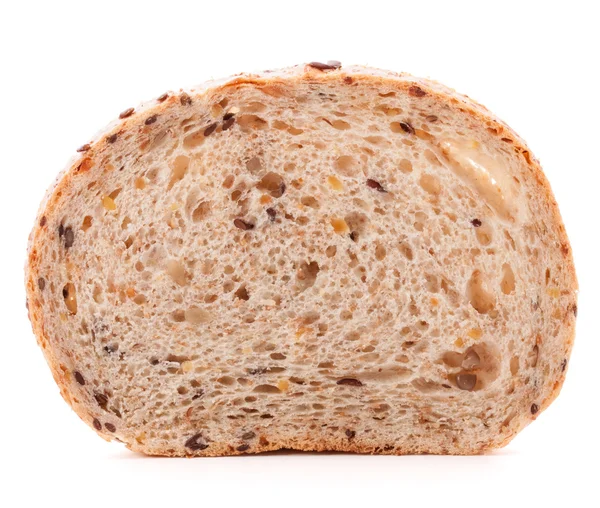 Slice of fresh white grained bread — Stock Photo, Image