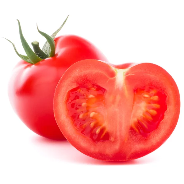 Fresh red tomato with half — Stock Photo, Image