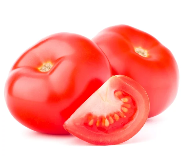 Pomodori rossi freschi con fetta — Foto Stock