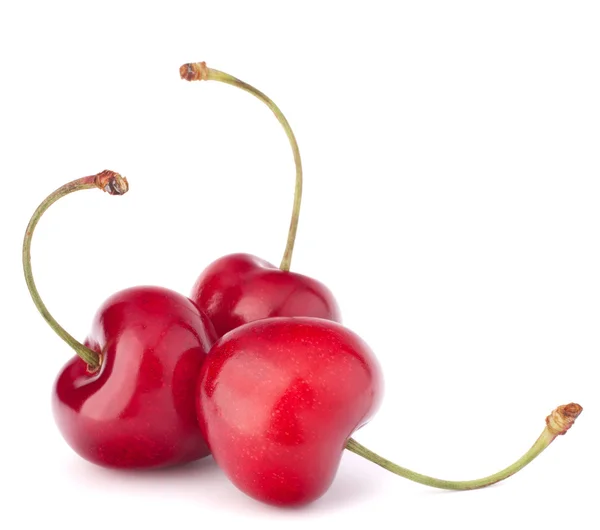 Вишневые ягоды в форме сердца — стоковое фото