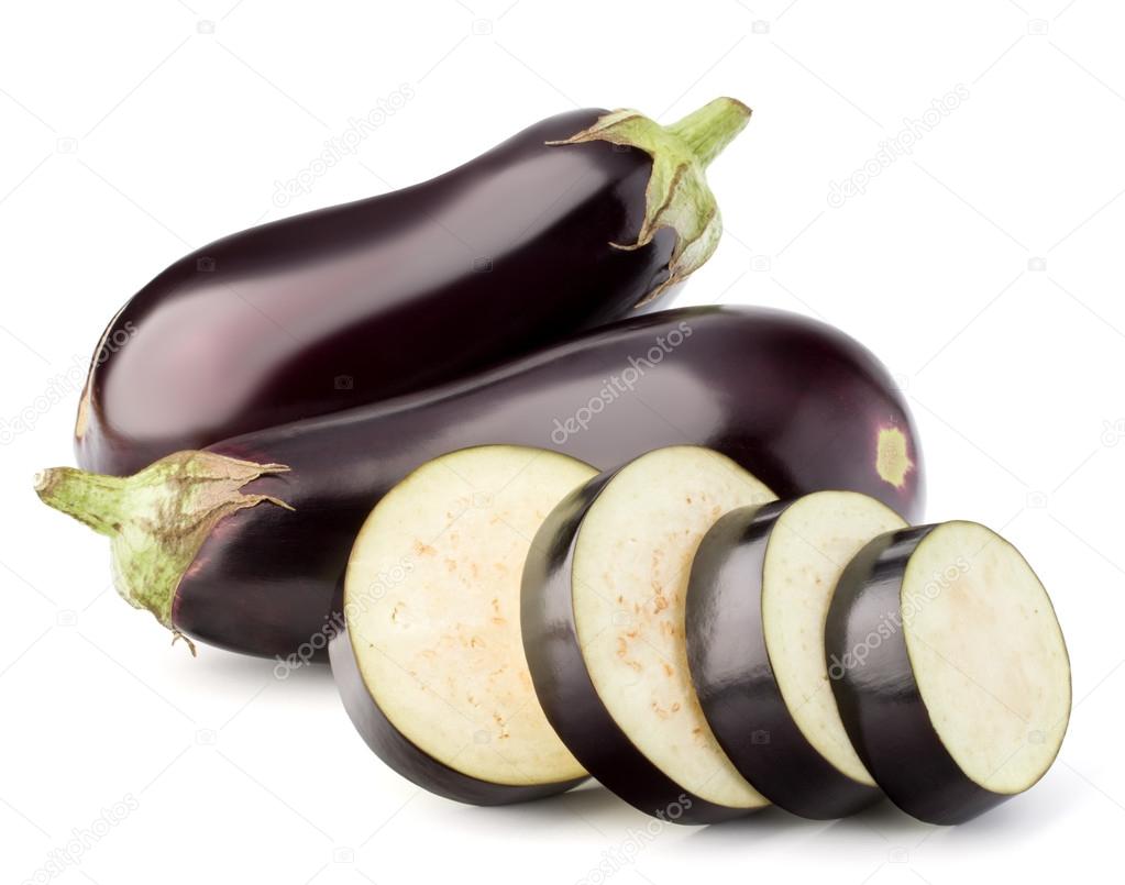 Eggplant  vegetable with slices