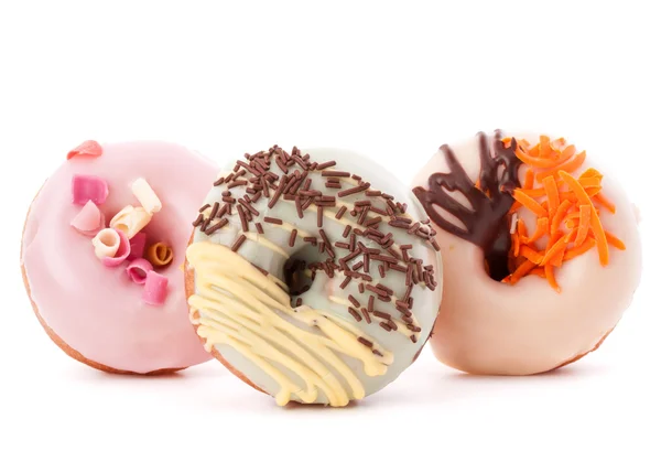 Glazed colorful doughnuts — Stock Photo, Image