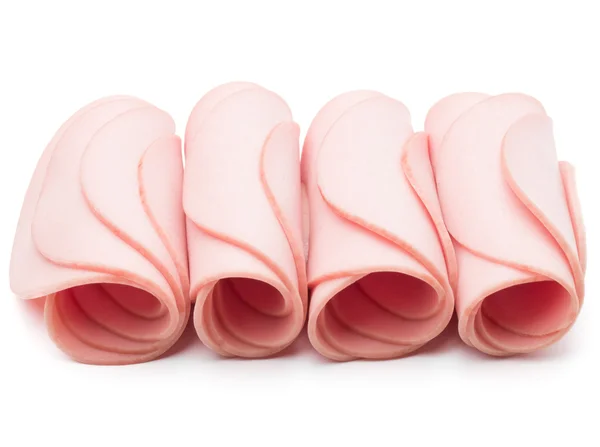 Cooked boiled ham  slices — Stock Photo, Image