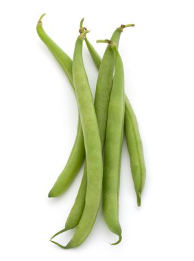 Bir avuç yeşil fasulye.
