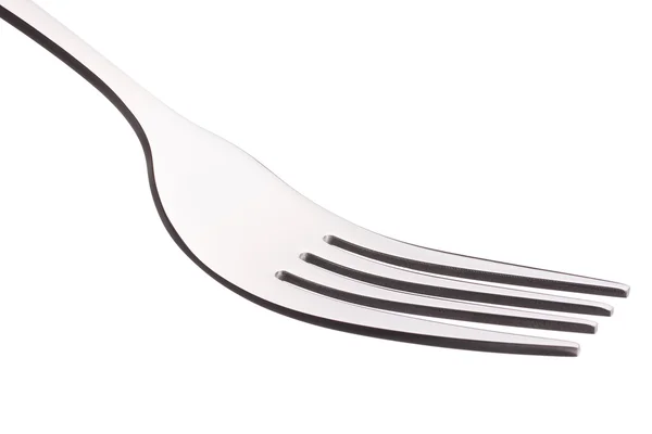 Silver empty fork — Stock Photo, Image