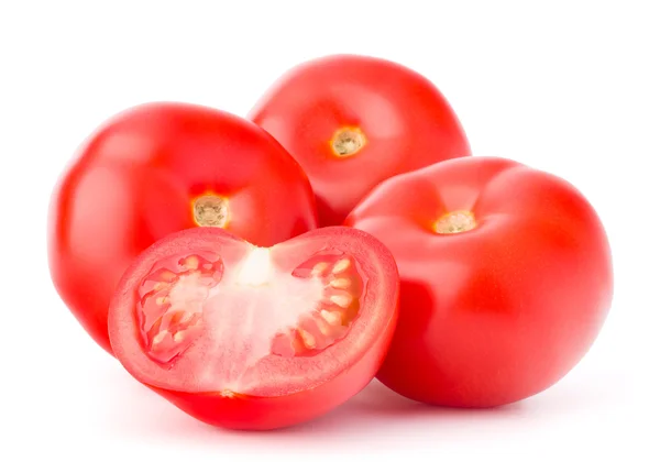 Tomates rojos con la mitad —  Fotos de Stock