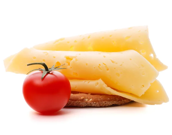 Käse-Sandwich mit Kirschtomaten — Stockfoto