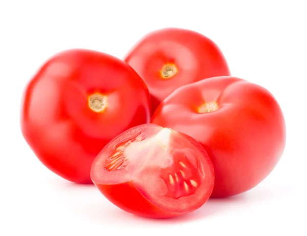 Red tomatoes with half — Stock Photo, Image