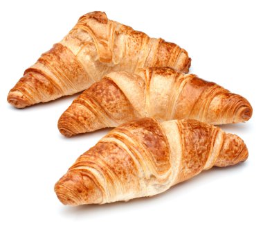 Taze pişmiş kruvasan.