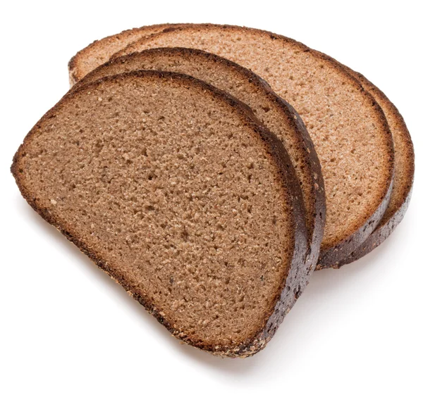 Fette di pane di segale fresco — Foto Stock