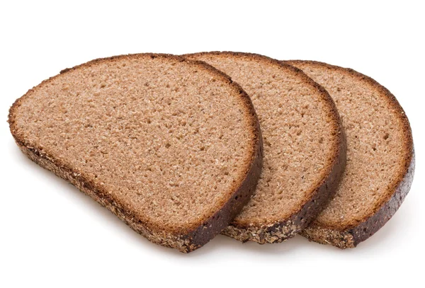 Slices of fresh rye bread — Stock Photo, Image