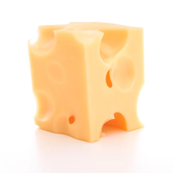 Cubo de queijo suíço — Fotografia de Stock