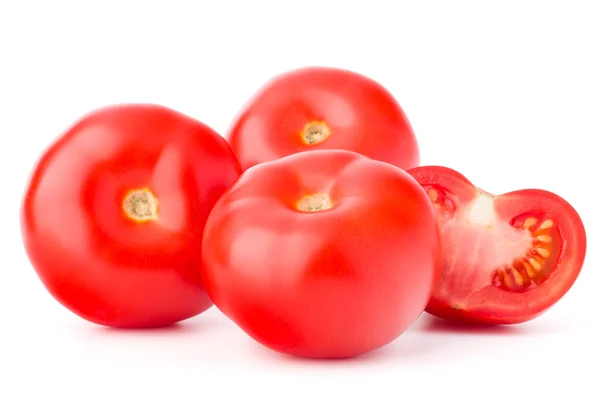 Tomates rojos con rebanada — Foto de Stock