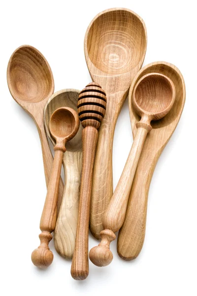 Cucchiai di legno intaglio — Foto Stock
