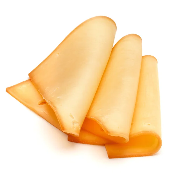 Maasdam cheese slices — Stock Photo, Image