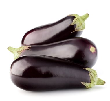 Eggplants or aubergines vegetable clipart
