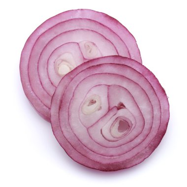 Sliced red onion rings clipart